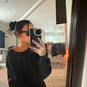 Brandy Melville Black Crewneck Sweater